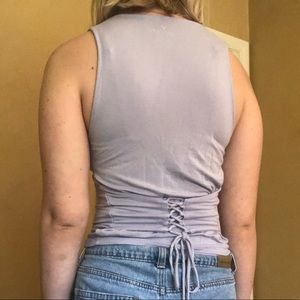 Light purple corset top